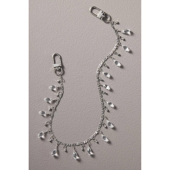 ANTHROPOLOGIE Crystal Teardrop Bag Charm - NWT ($32 Retail) - Picture 2 of 2